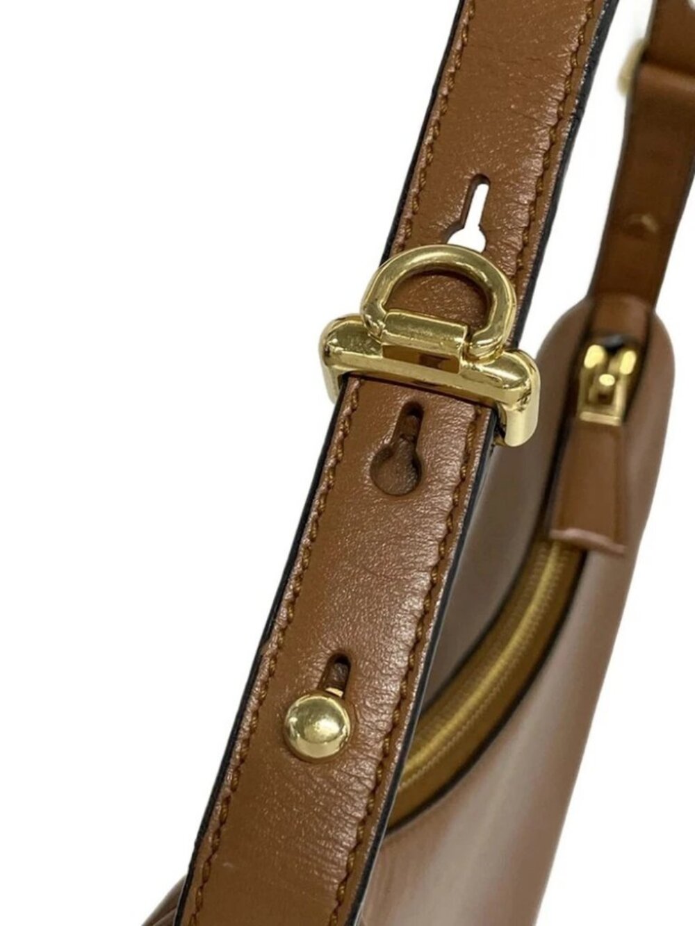 PRADA ARCE small leather shoulder bag 1BC194 Brown Leather Shoulder Bag - Picture 6 of 15
